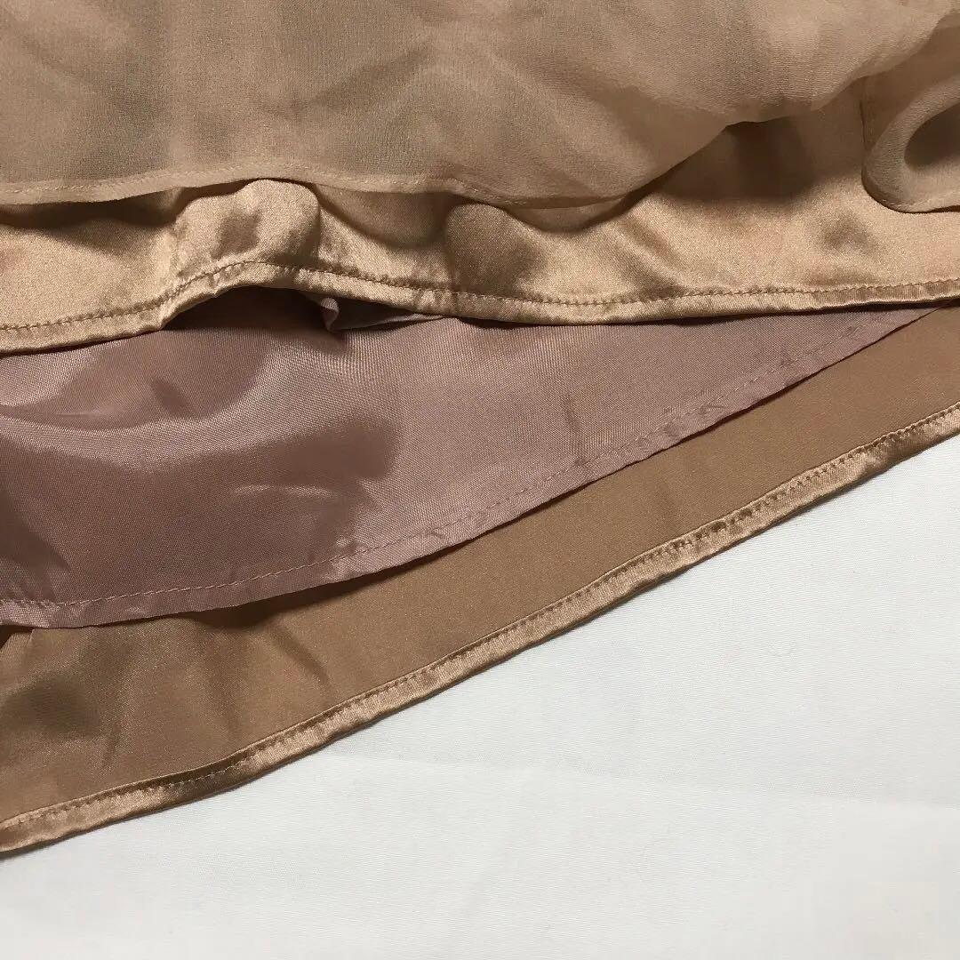 グレースコンチネンタル　タグ付き新品　黒×ピンクベージュ　リボン　シルクドレス