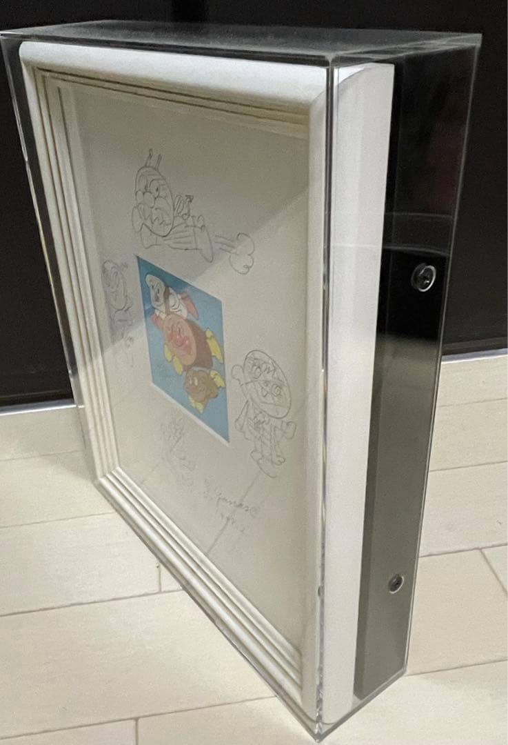 それゆけアンパンマン　やなせたかし　直筆イラスト原画　直筆サイン　直筆原画