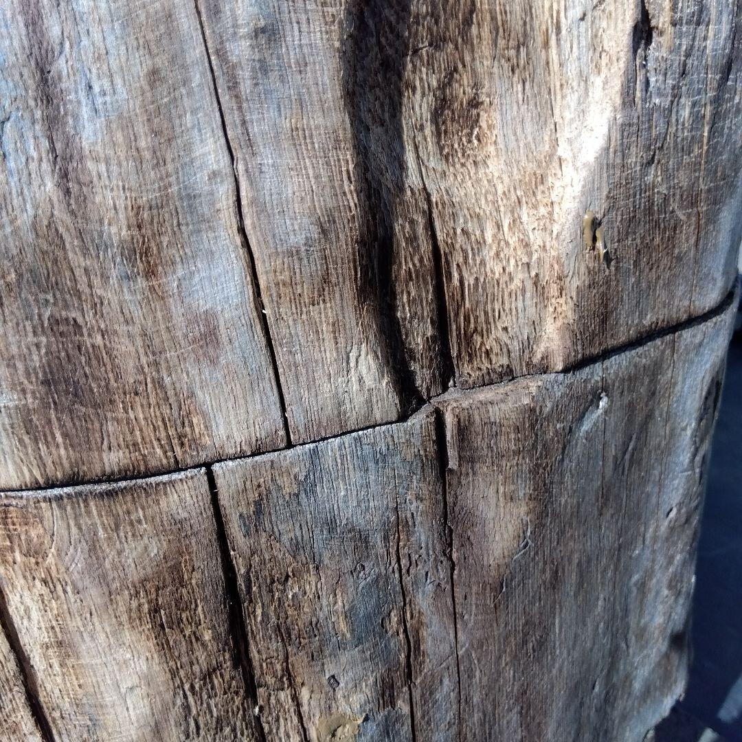 天然木製(桐材)円筒形採集道具 桐 丸洞 みつばち捕獲兼用飼育箱