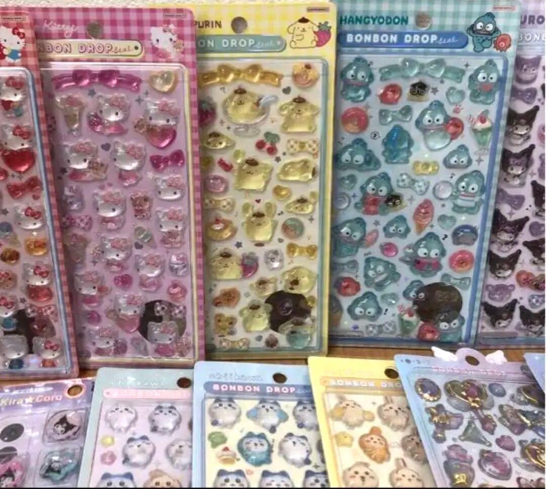 正規品⭐︎サンリオ　ちいかわ　ディズニー　ボンボンドロップ　平成女児シール交換
