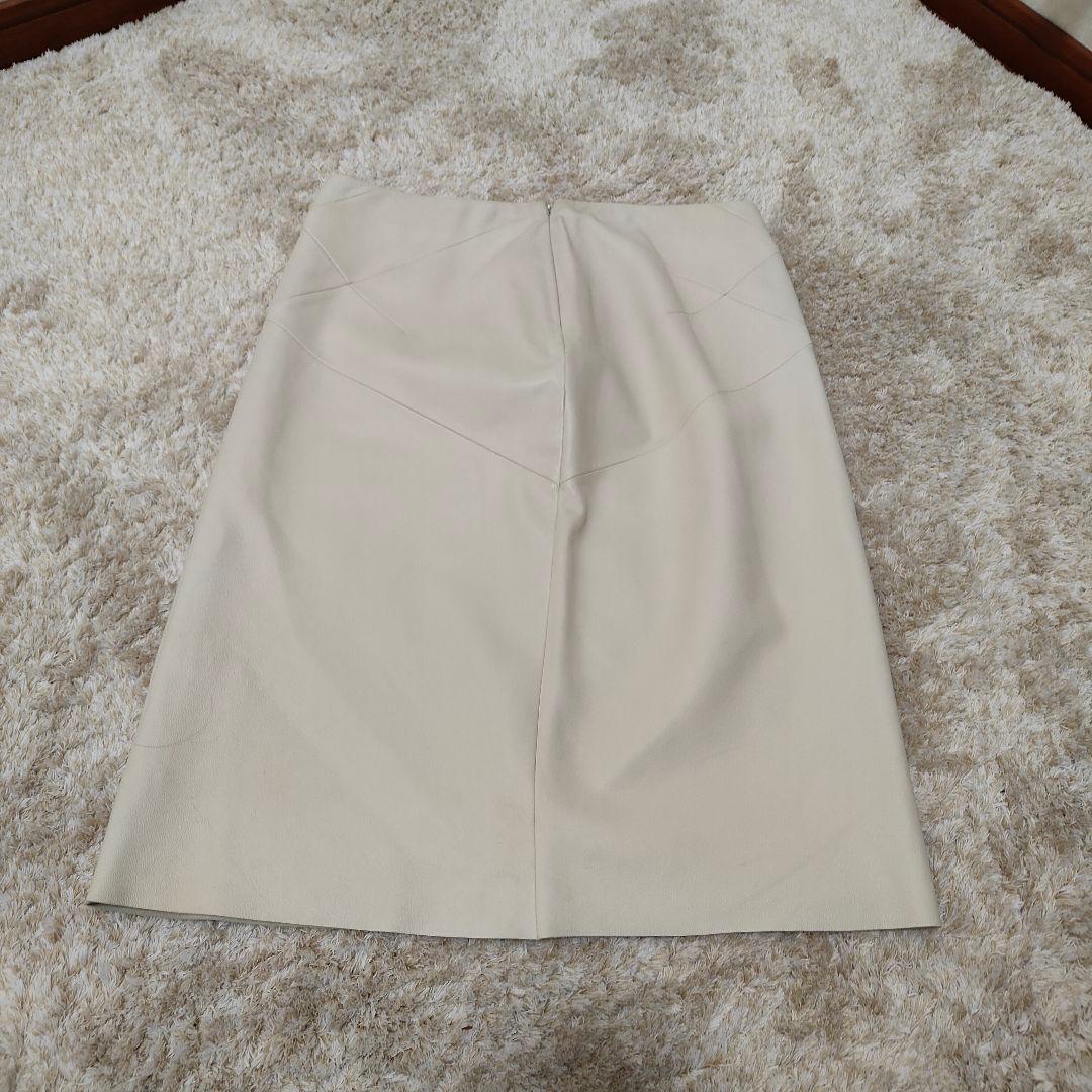 LOEWE ロエベ レザースカート 40 L 羊革 ラムレザー