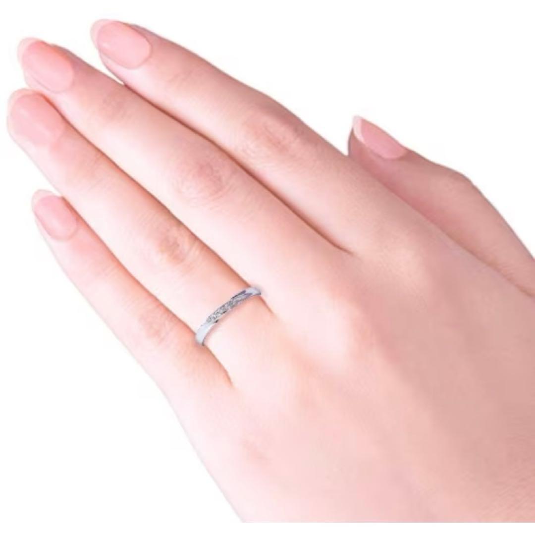 美品 結婚指輪 レディース プラチナ pt950 マリッジリング