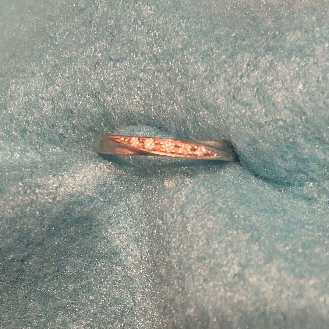 美品 結婚指輪 レディース プラチナ pt950 マリッジリング