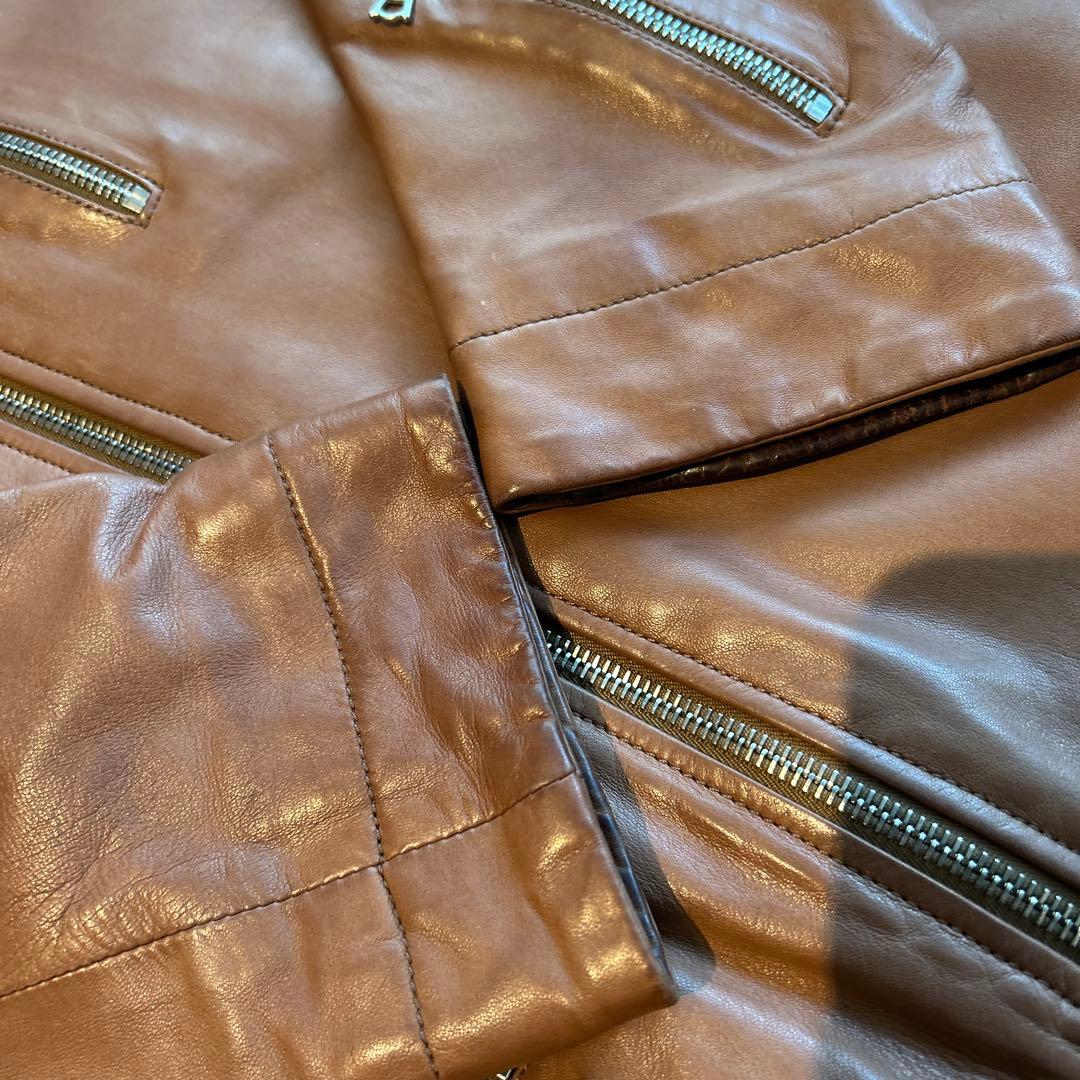 SERAPHIN ライダースジャケット　ベージュ