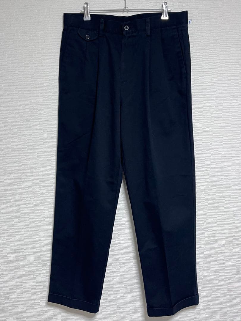 カ*イ様 美品 激安 新品　黒　DOCKERS ブラック　ツータック　チノ ドッ