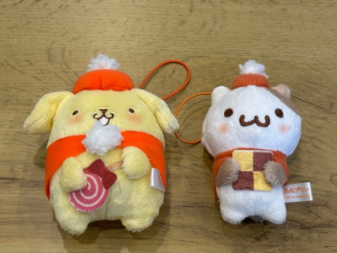 ポムポムプリン マフィン ホリデーマスコット ぬいぐるみ サンタ クリスマス