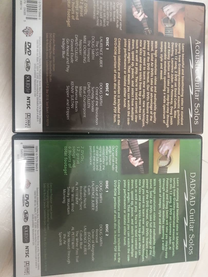 Acoustic Guitar & DADGAD Guitar DVD4枚