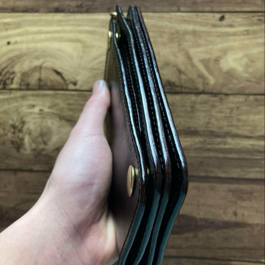 【T4】新喜皮革 ホースハイド トラッカーウォレット180（ロング）3層他