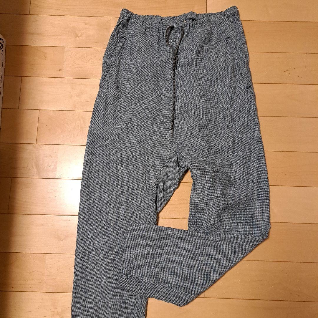ARTS&SCIENCE チェックリネンパンツ