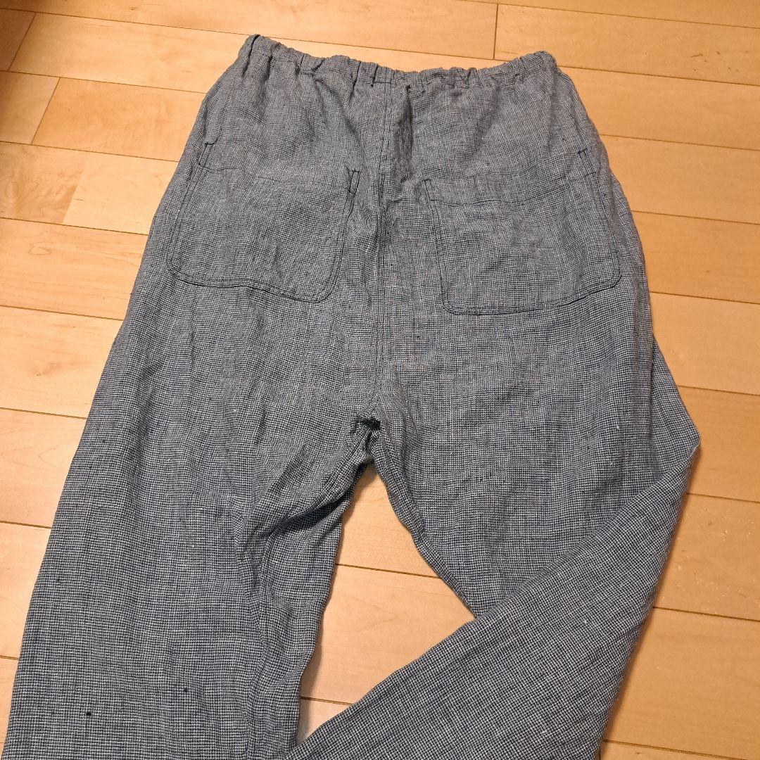 ARTS&SCIENCE チェックリネンパンツ