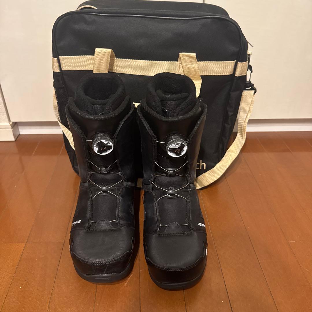 スノーボードブーツ ブラック バッグ付き