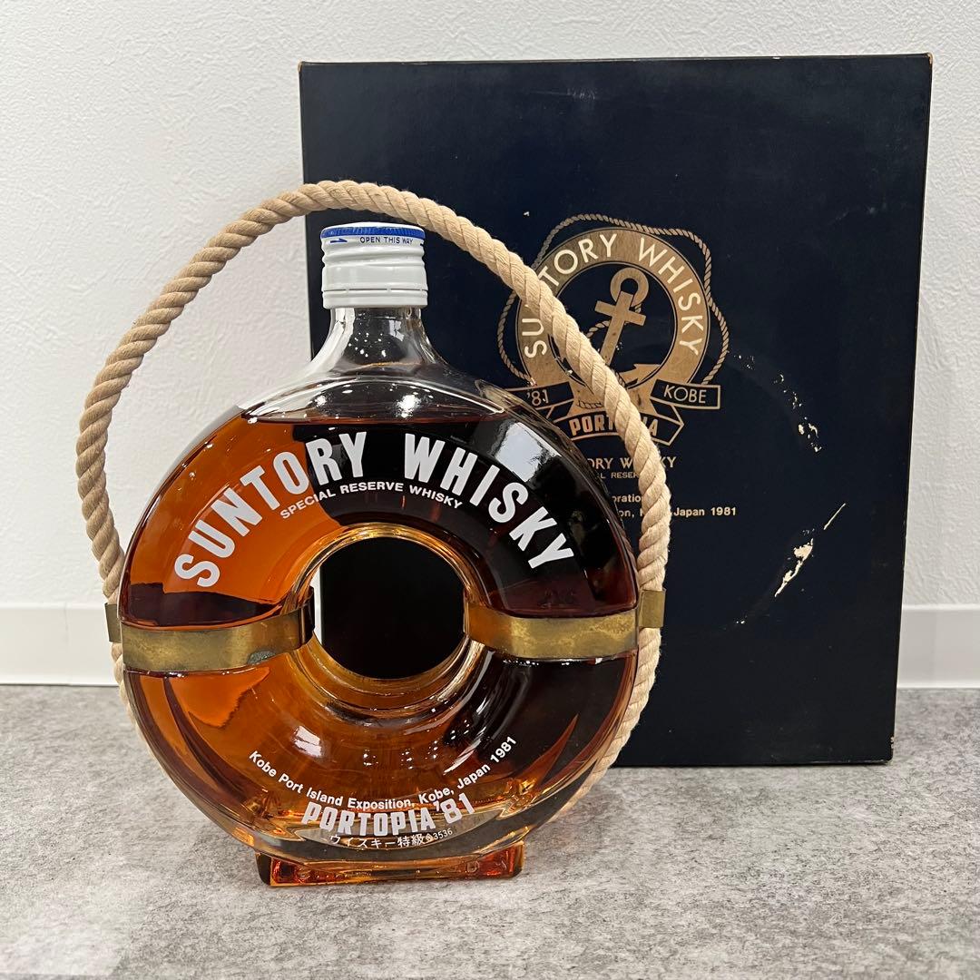 未開栓 サントリー ウィスキーリザーブ ポートピア81年記念 ブイボトル