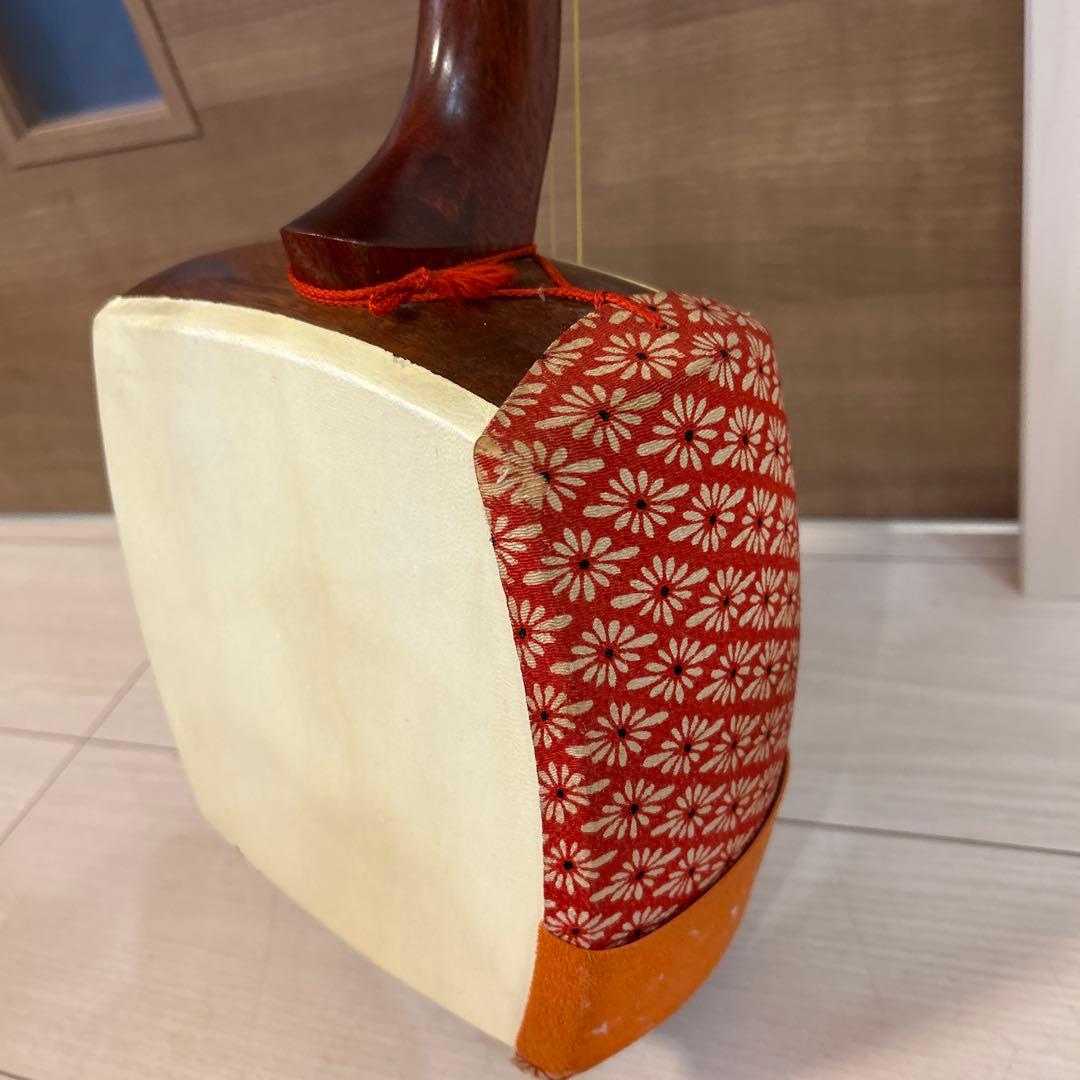 レトロ 三味線 花梨 太棹 義太夫 津軽三味線 民謡 弦楽器 和楽器