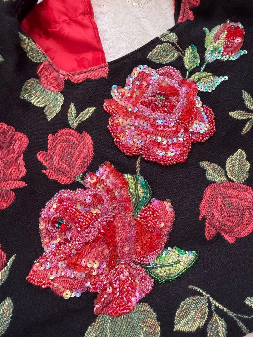 【美品】シンクビー！デラックスピンキーローズ ハンドバッグ&ポーチ