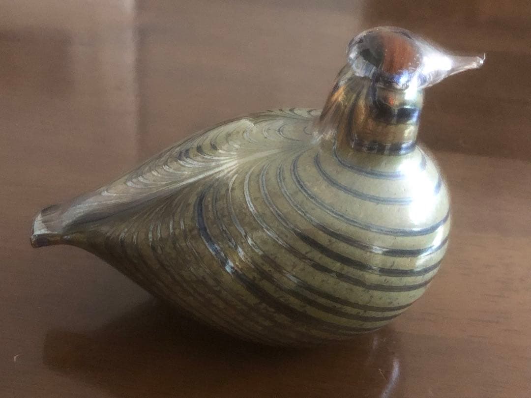 【イッタラバード】フィンランド偉大なガラス作家　オイバトイッカ作　鳥のオブジェ