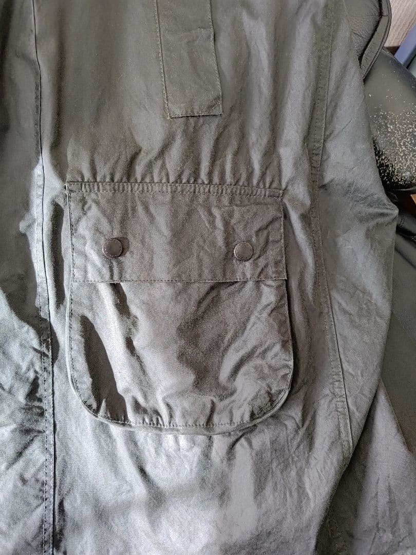 Barbour BORDER ボーダー SL 38 美品　ピンバッジ付き