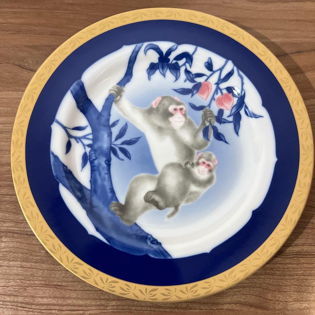 ☆未使用　香蘭社　2013〜2017年　巳牛未申酉イヤープレート5枚セット