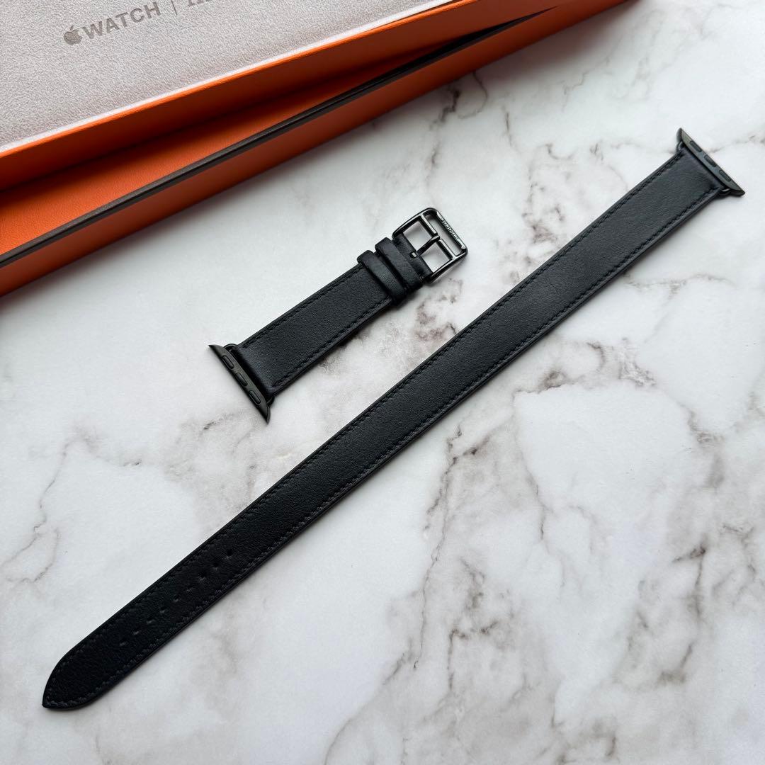 2581 美品　Apple Watch エルメス　ブラック　ドゥブルトゥール