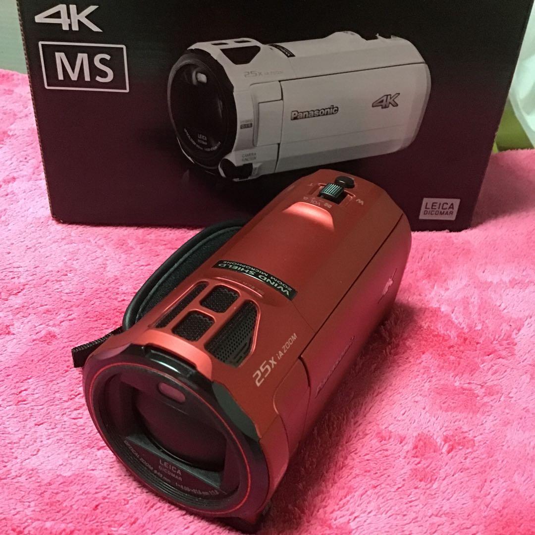 Panasonic HC-VX992MS デジタル4Kビデオカメラ レッド