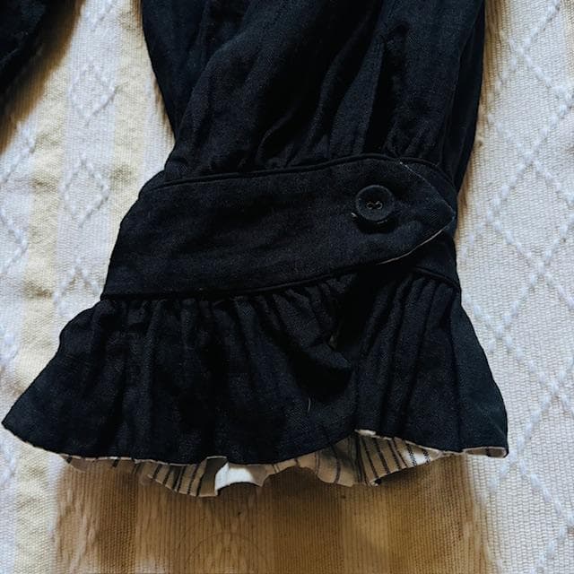 値下！極レア極美品！nolumさん　ドロワーズ　黒　リネンパンツ　ギャザーパンツ