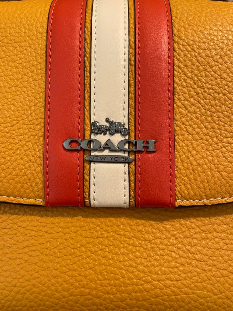 コーチ メイシー サドルバッグ カラーブロック レザー