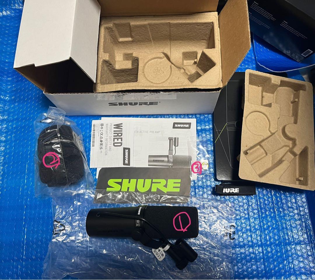 【SHURE SM7dB ＋ Shure by Gator マイクスタンド】