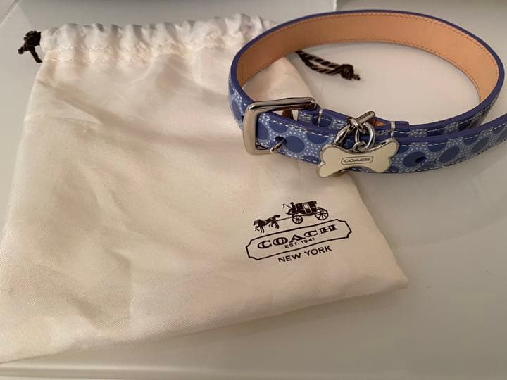 【新品•未使用】超レアCoach 犬用首輪 サイズM