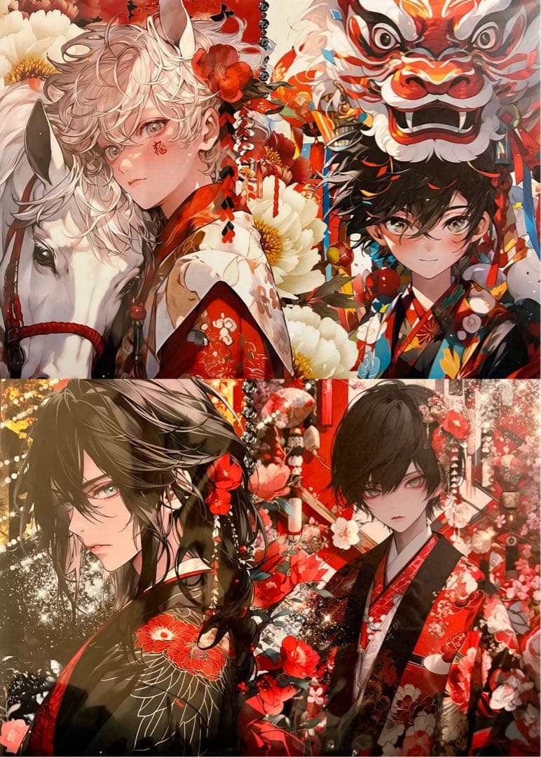 ニャム ONLYONE様 デザインペーパー コラージュシート