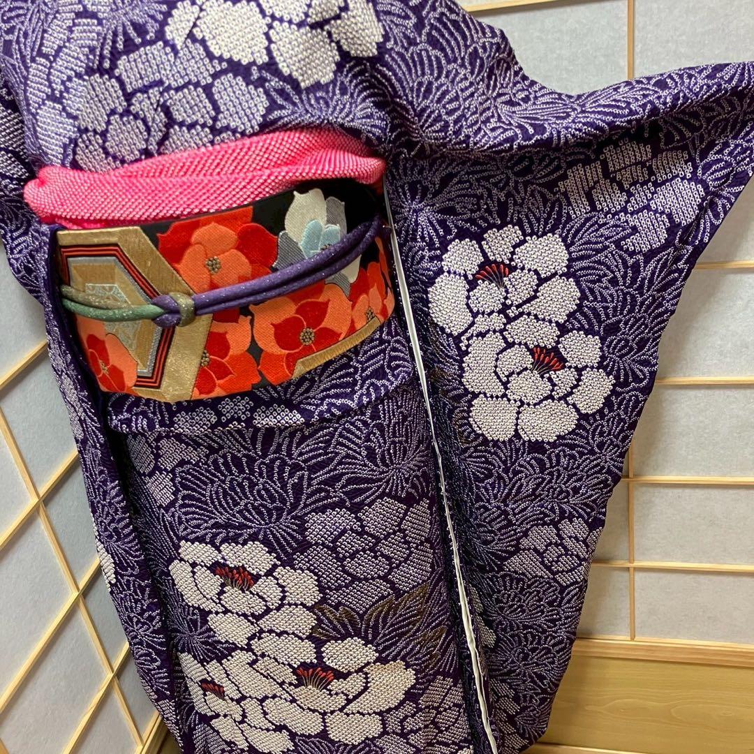 ひつじ様［4357］振袖 総絞り 金彩 成人式 卒業式 正絹 着物 袷