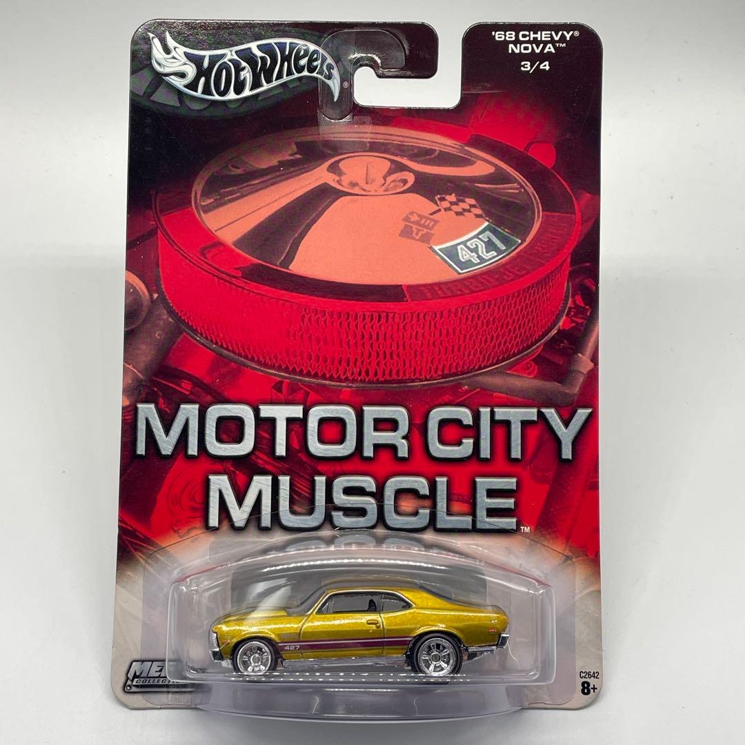 【ホットウィール】1968 シェビー ノヴァ モーターシティマッスル