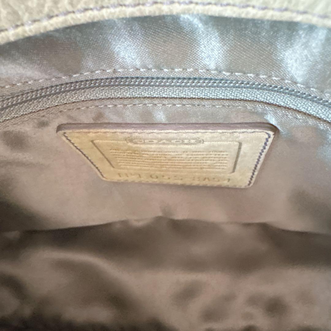 バッグ COACH shoulderbag green turnlock nubuck