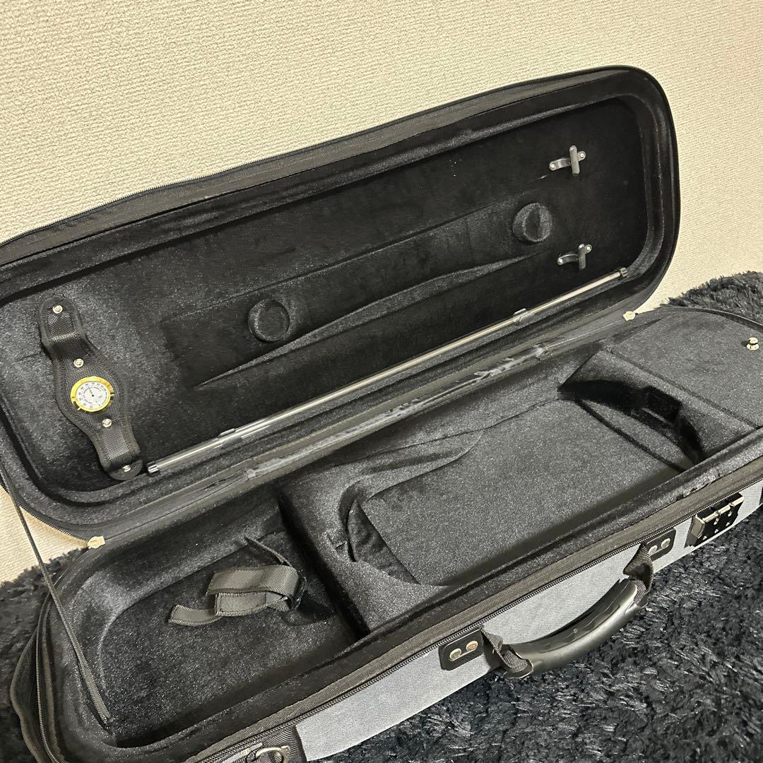 高級 バイオリンケース 弦楽器 4/4サイズ 湿度計付き 大容量