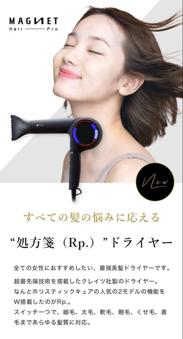 極美品 付属品完備 保証書期間内 ホリスティックキュア ドライヤー クレイツ