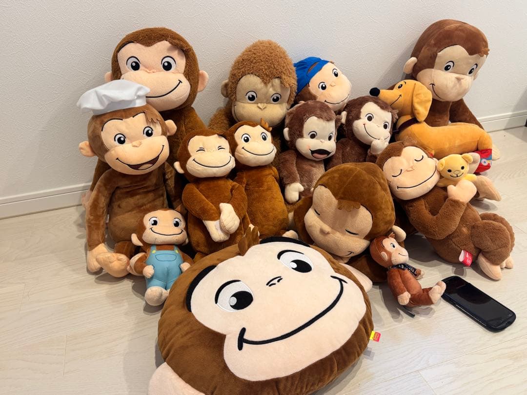 おさるのジョージ ぬいぐるみ15体セット