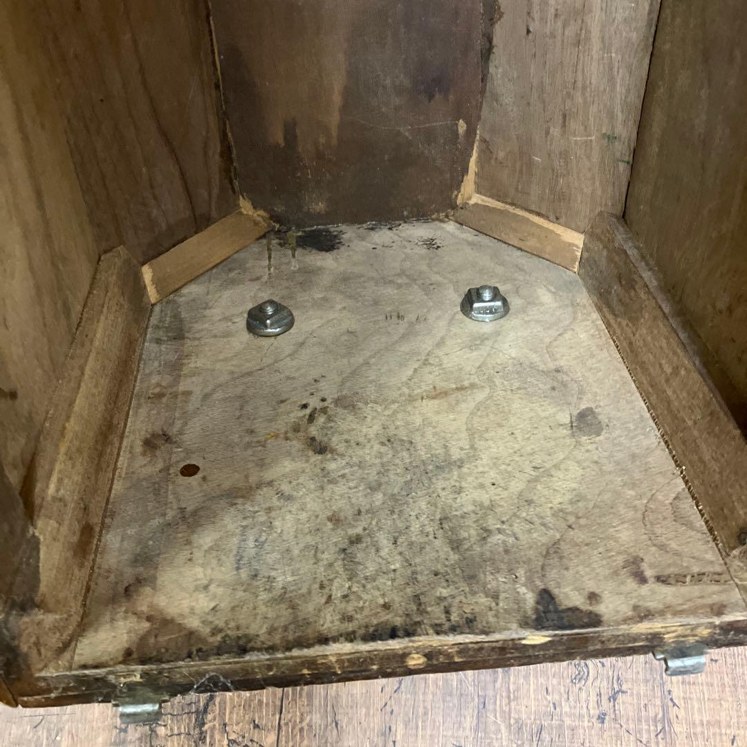 A-壁 昭和レトロ 木製ミシンケース ミシンカバー 収納ボックス 道具箱 木箱蓋