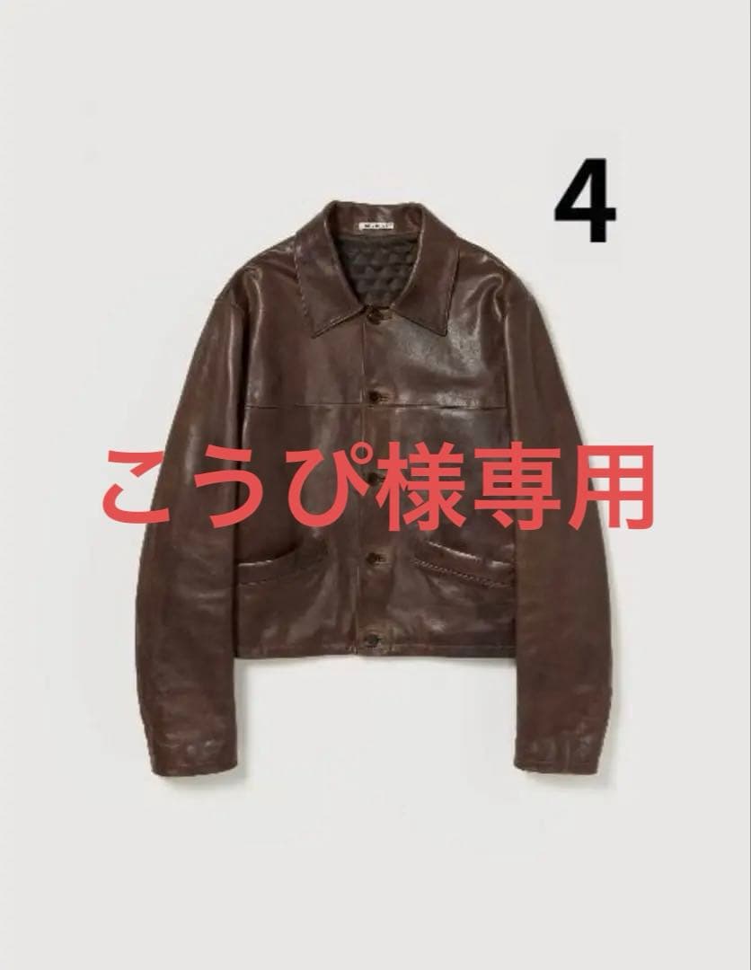 ジャケット・アウター AURALEE HEAVY LAMB LEATHER BLOUSON 4