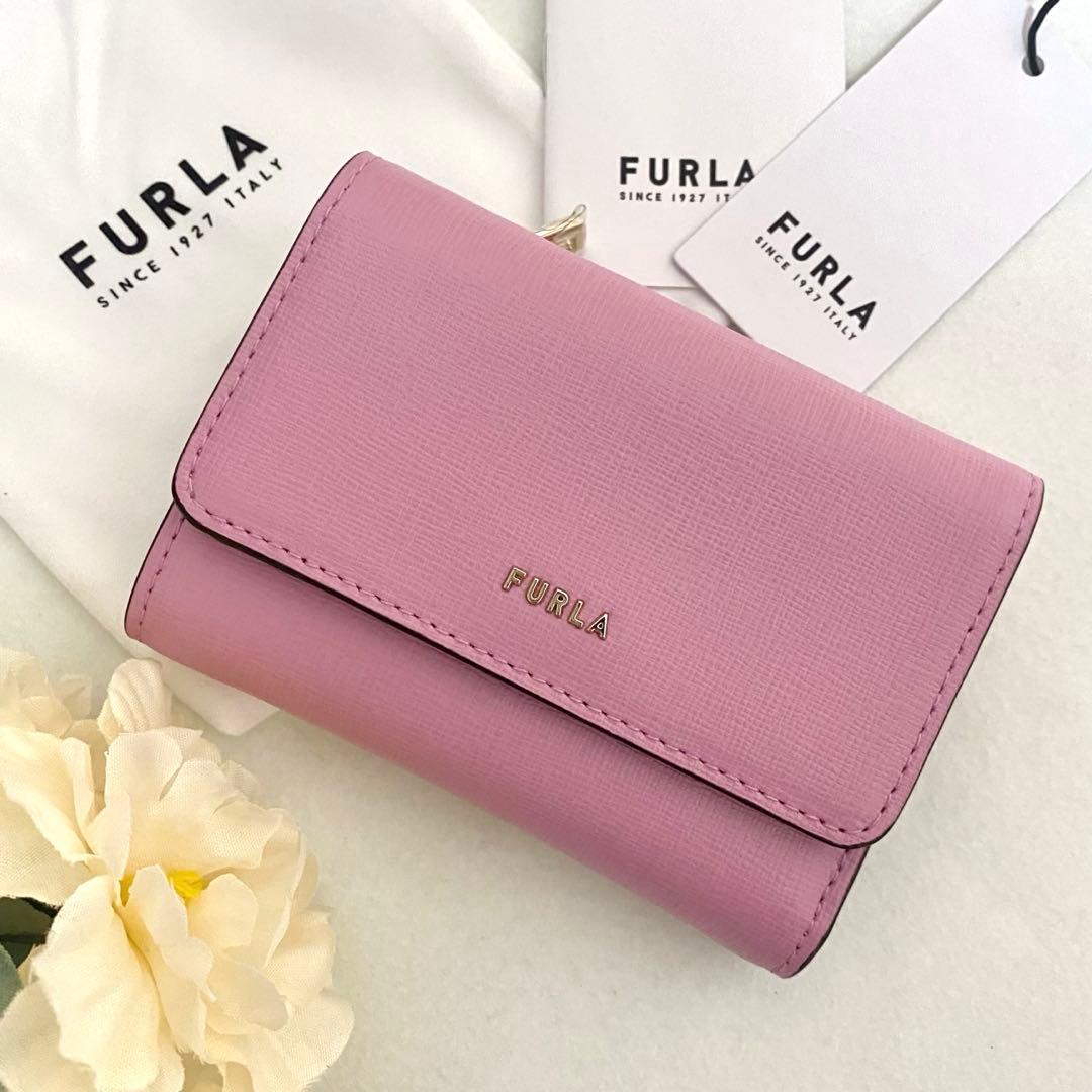 新品　正規品☆FURLA(フルラ) 折り財布　ピンク バニラ 三つ折り財布