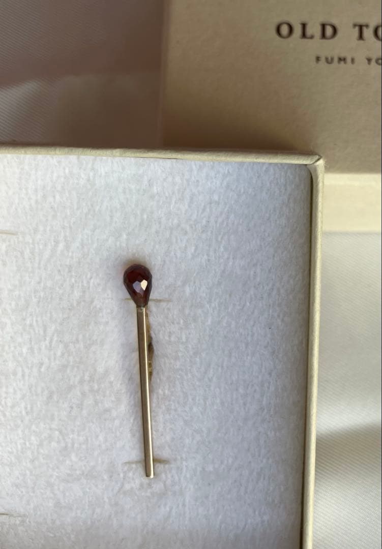 OLD TO NEW k10 ガーネット ブローチ　マッチ　吉田史　ヒナタノオト