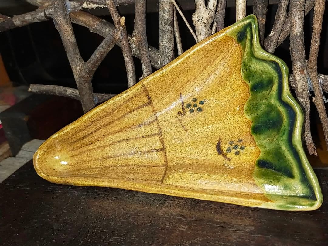 ♥織部　向付　古陶　皿　骨董　古玩