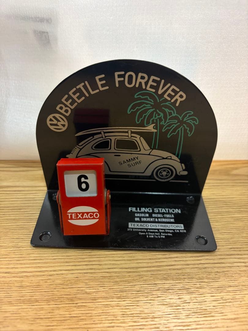 ビートルフォルクスワーゲンロータリー カレンダーtexaco