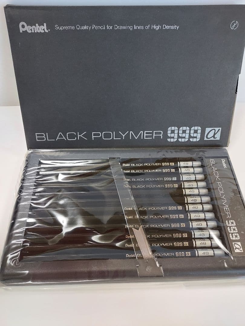 Pentel BLACK POLYMER 999α 4B 鉛筆 レトロ鉛筆