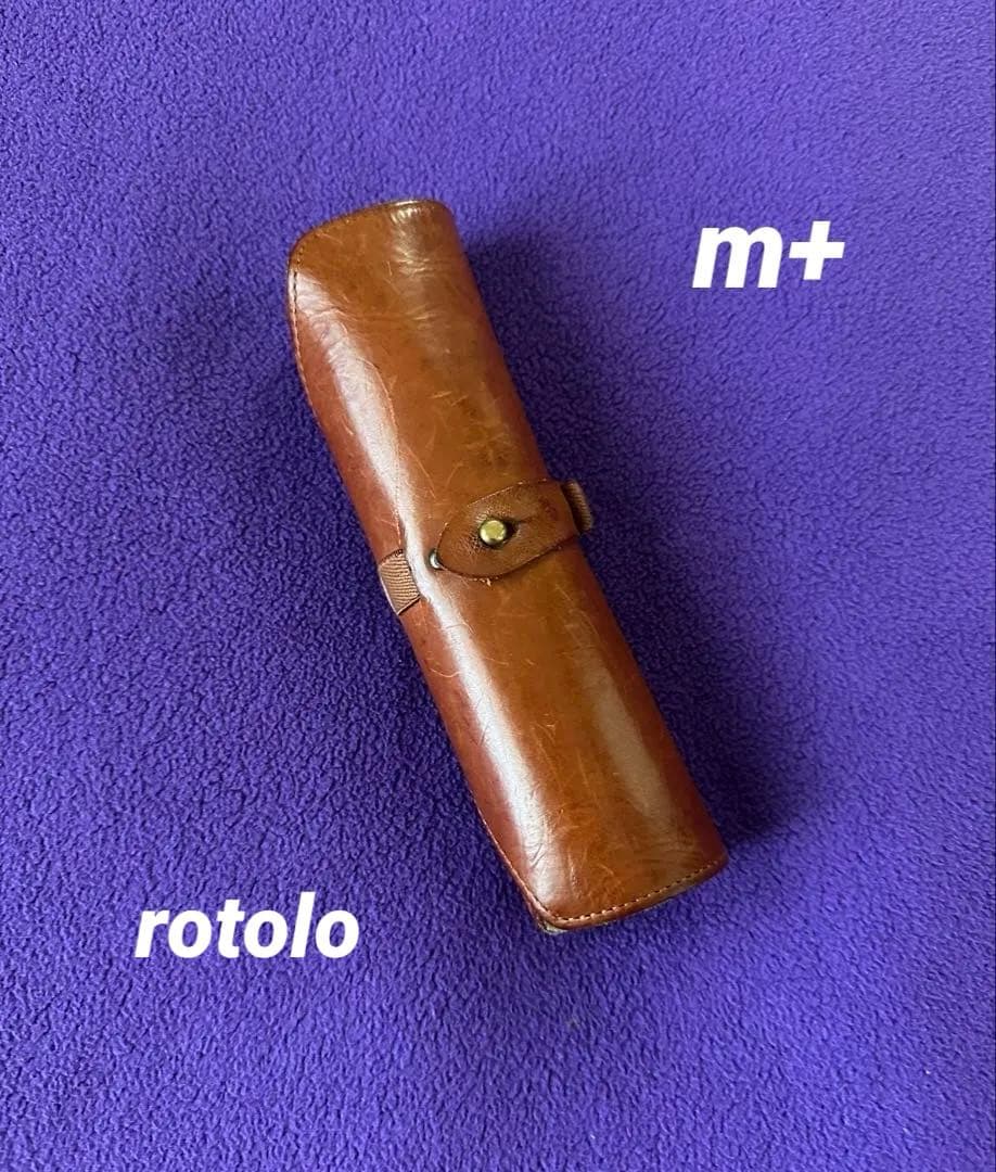 ✨希少✨エムピウ ペンケース 「ロトロ / rotolo」 コニャック