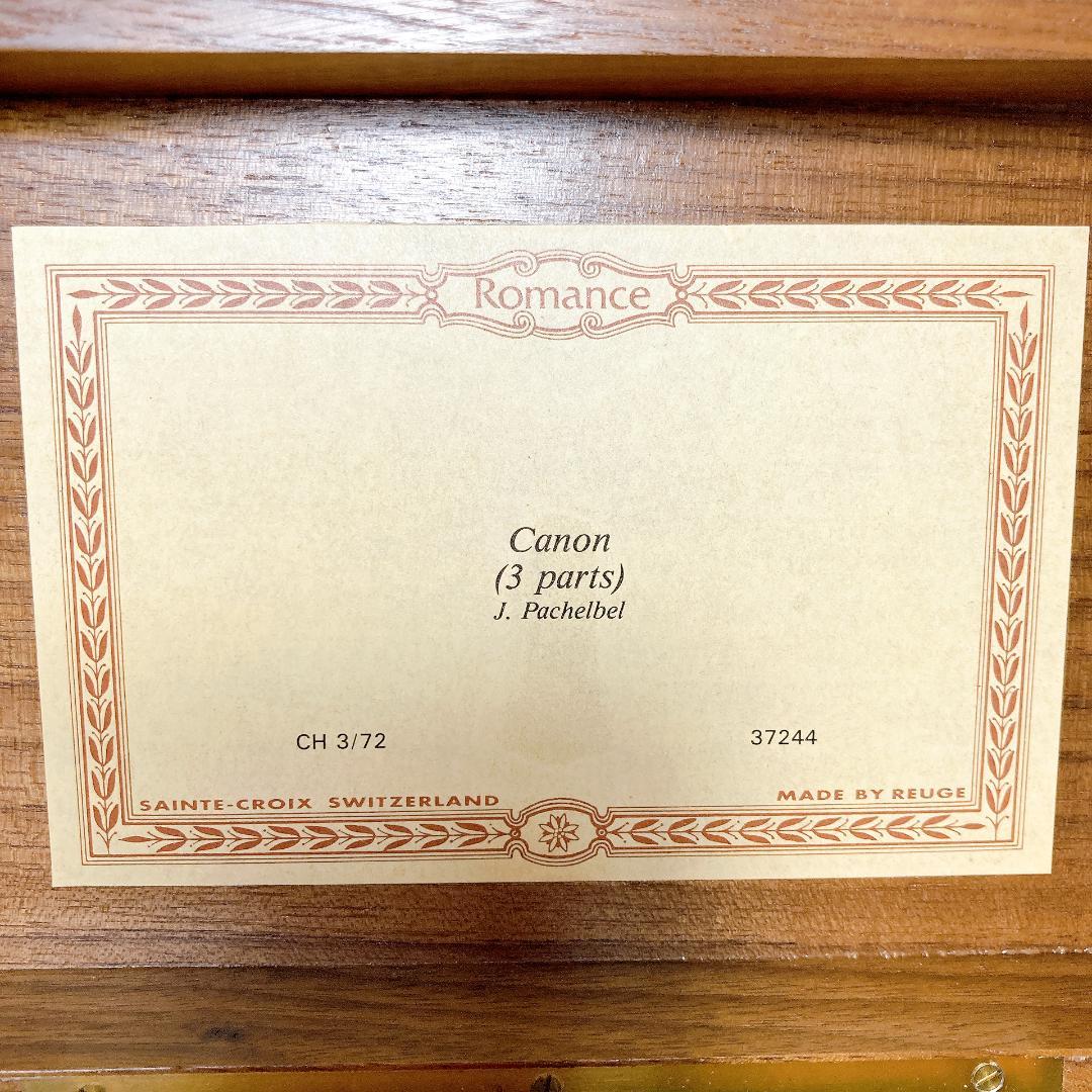 リュージュ 72弁 Canon 3parts J.Pochelbel オルゴール