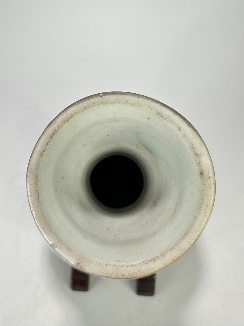 韓国美術　李朝時代　白磁　染付 青花　寿字文　花卉文　瓢箪瓶　花瓶 朝鮮古陶磁