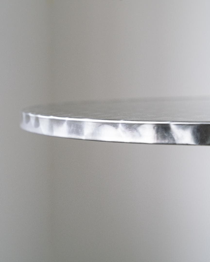 90s ヴィンテージ メタリック ラウンドテーブル ダイナー仕様 レトロモダン