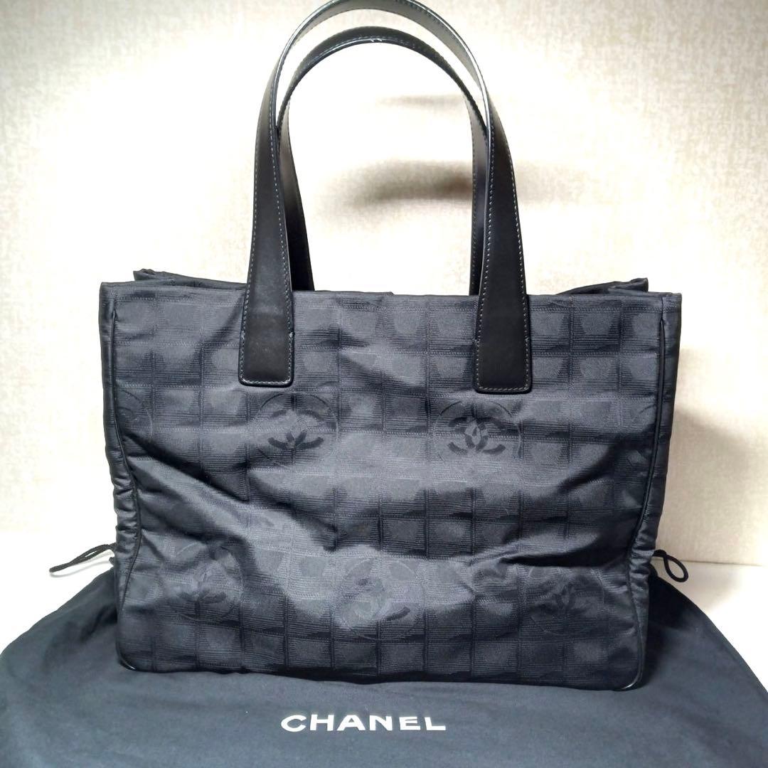 超美品　CHANEL シャネル　ニュートラベルライン　トートバッグ　MM 保存袋