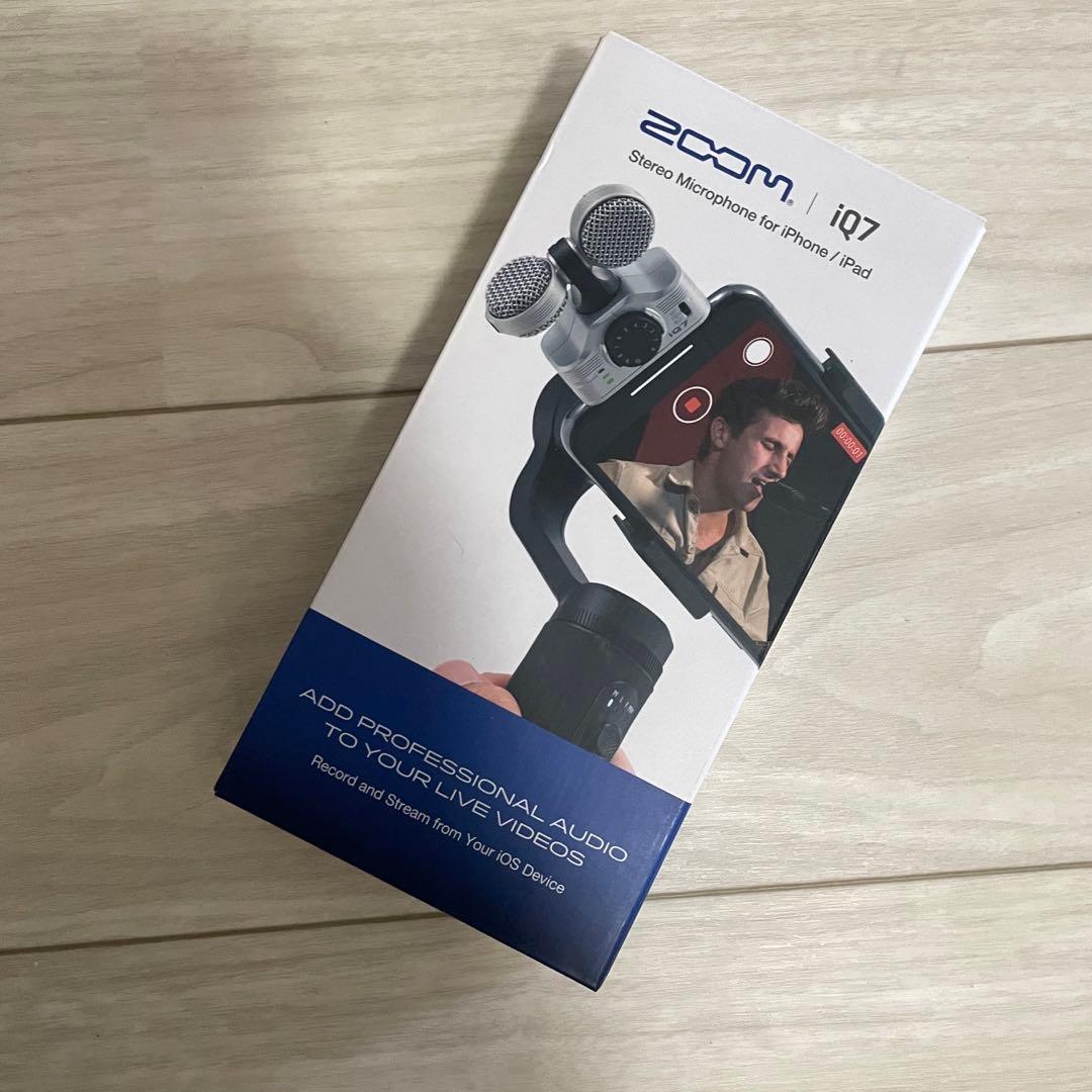 ZoomズームiQ7 プロフェッショナルステレオマイク/iPhone、iPad用