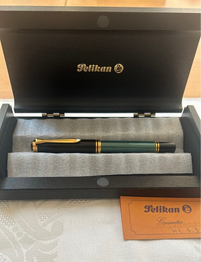 希少なWの刻印 Pelikan スーべレーン　M800グリーン 万年筆