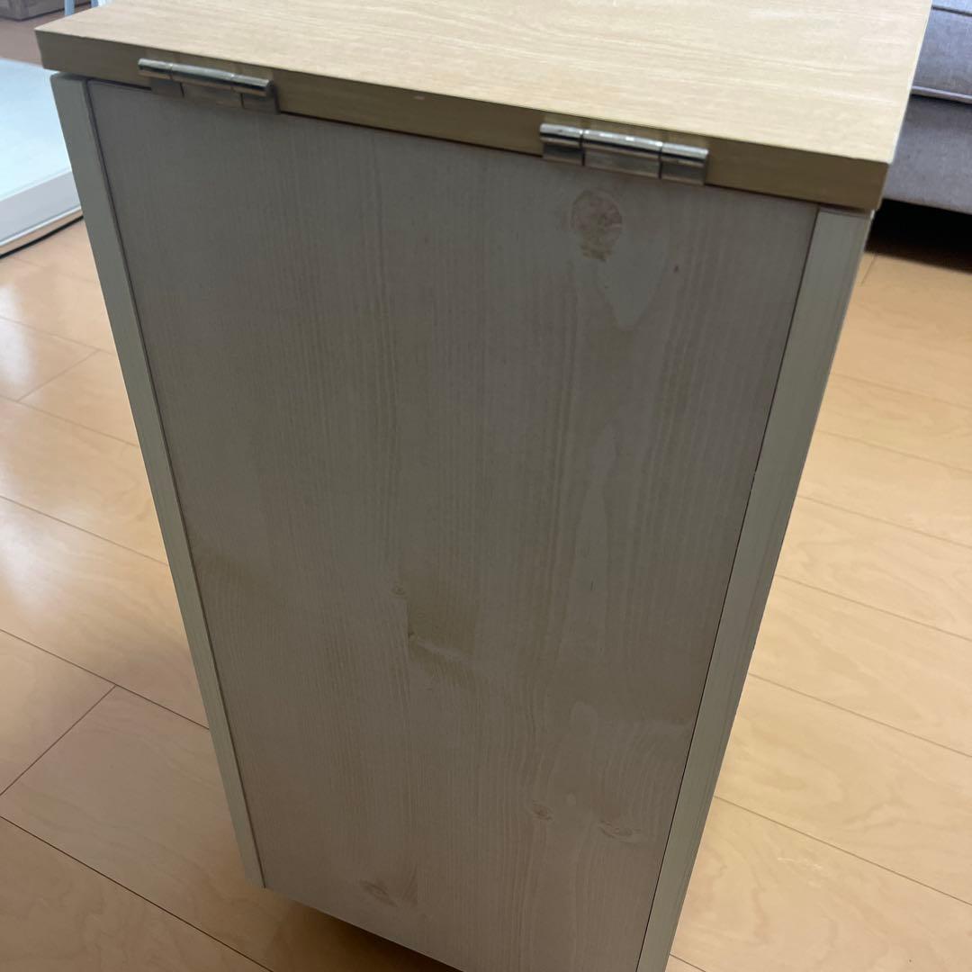 コスメワゴン キャスター付き ホワイト