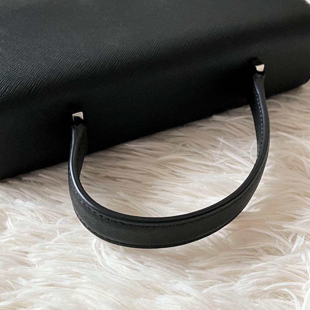 未使用級✨アニエスベー 2Wayハンドバッグ サフィアーノレザー